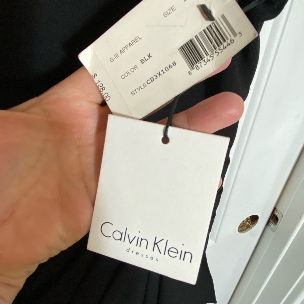 CALVIN KLEIN black dress size 10 - Picture 7 of 7